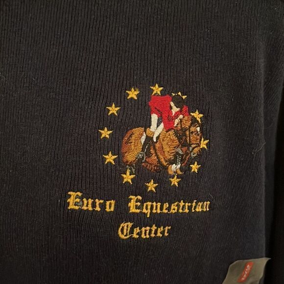 Vintage 2003 Levi’s Blue Euro Equestrian Brand New Sweater - Picture 4 of 12